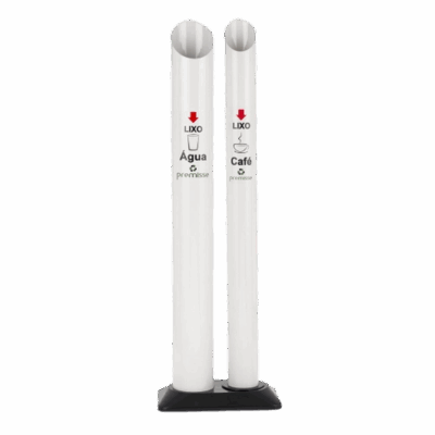 LIXEIRA P/COPO DESCARTAVEL BASE DUPLA PREMISSE