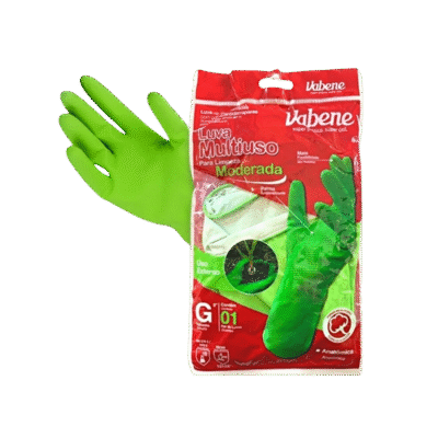 LUVA NITRILICA MULTIUSO VERDE S/PO G VABENE