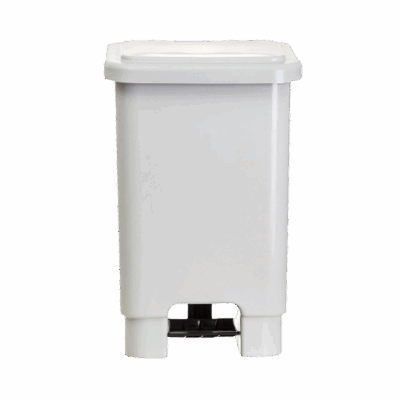 LIXEIRA C/ PEDAL 50L BRANCA NYCOL