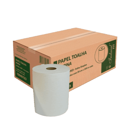 PAPEL TOALHA ROLO 20X200M C/6 IPEL FIT