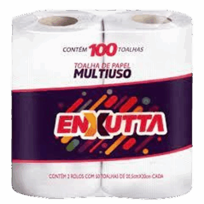 PAPEL TOALHA ROLO 50 FOLHAS ENXUTTA