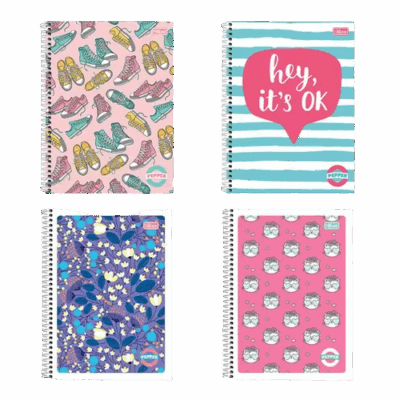 CADERNO 10X1 160FLS PEPPER FEM TILIBRA