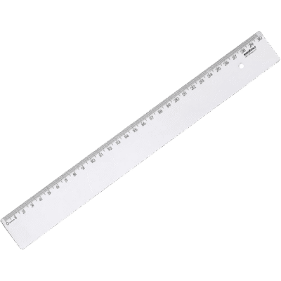 REGUA DE 30CM CRISTAL WALEU