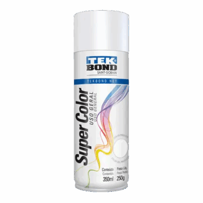 TINTA AEROSSOL BRANCO FOSCO 350ML TEK BOND