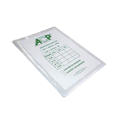 SACO PASTA A4 4FR 12MM C/100 ACP
