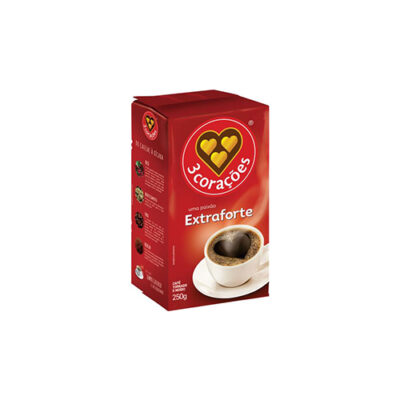 CAFE EXTRA FORTE 250GR VAC TRES CORACOES