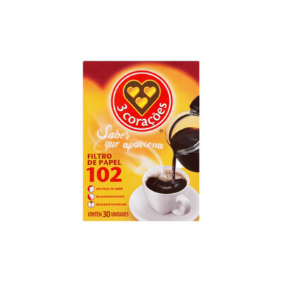 FILTRO DE PAPEL P/CAFE 102 3COR C/30UN