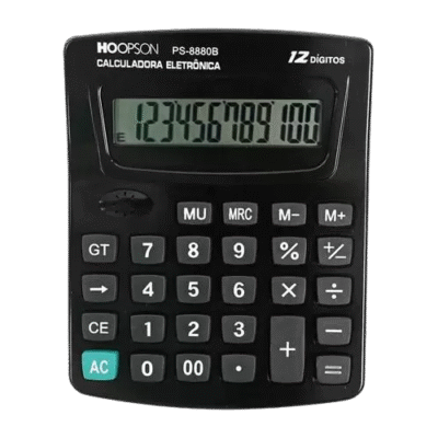 CALCULADORA DE MESA 12D  PS8880B HOOPSON