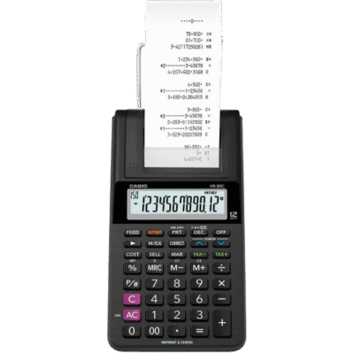 CALCULADORA C/ BOBINA 12 DIGITOS HR8RC CASIO