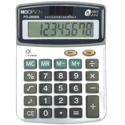 CALCULADORA DE MESA 8DIG PS2808A HOOPSON