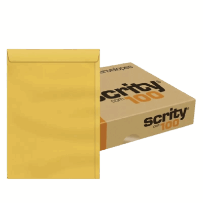 ENVELOPE  229X324 OURO C/100 SCRITY