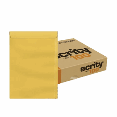 ENVELOPE 370X470 OURO C/100 SCRITY