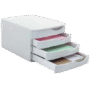 GAVETEIRO C/ 4 GAVETAS BRANCO WALEU