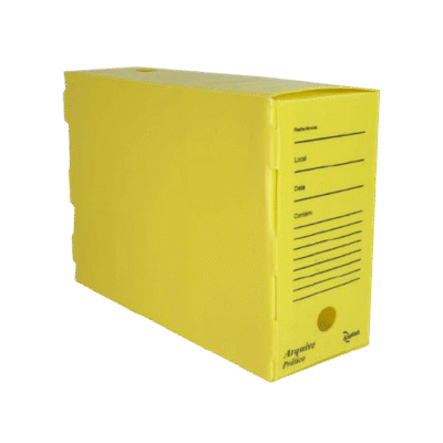 ARQUIVO MORTO POLIONDA AMARELO ALAPLAST