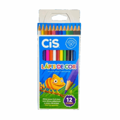 LAPIS DE COR PLASTIC C/12 UNI CIS