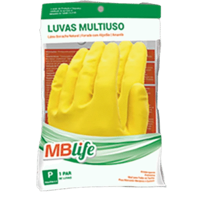 LUVA LATEX AMARELA C/FORRO TAM P MEDIX