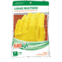 LUVA LATEX AMARELA C/FORRO TAM P MEDIX