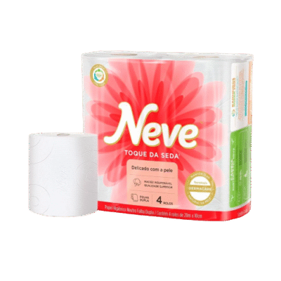 PAPEL HIGIENICO FOLHA DUPLA 4X20M TOQUE SEDA NEVE