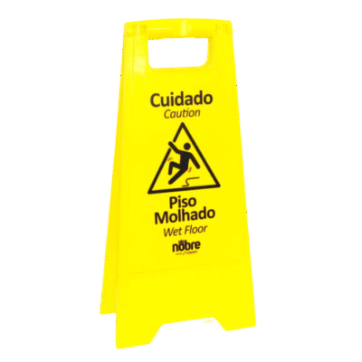 PLACA CUIDADO PISO MOLHADO NOBRE