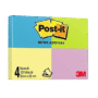 BLOCO POST-IT NEON 100 FL 38X50 C/4UN 3M