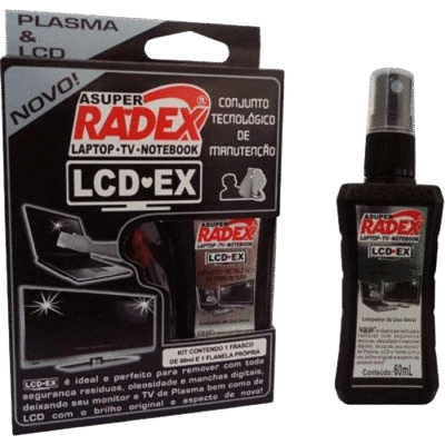 LIMPADOR LCDEX 60ML C/ FLANELA RADEX
