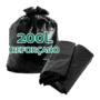 SACO P/LIXO 200L PT REFORÇ 5KG REALPLAST
