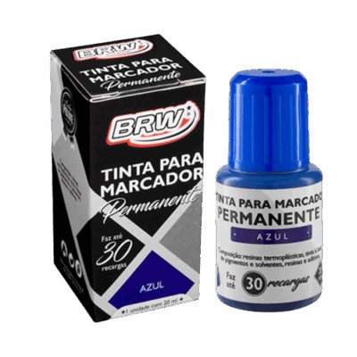 TINTA P/PINCEL ATOMICO 20ML AZUL BRW