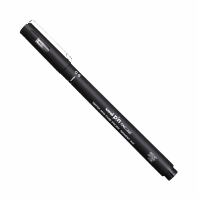 CANETA UNIPIN 0.6MM PRETA MITSUBISH