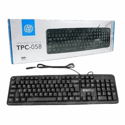 TECLADO USB PRETO TPC-058 HOOPSON