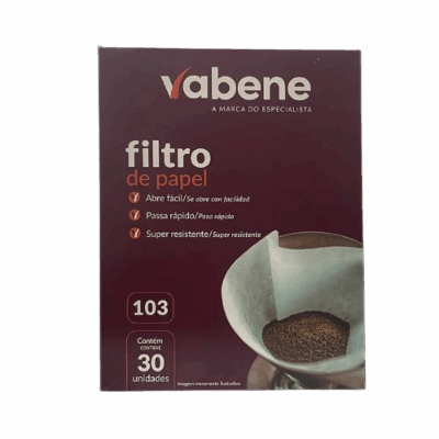 FILTRO DE PAPEL P/CAFE 103 VABENE C/30UN