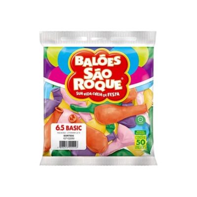 BALAO Nº6,5 SORTIDO C/50 SAO ROQUE
